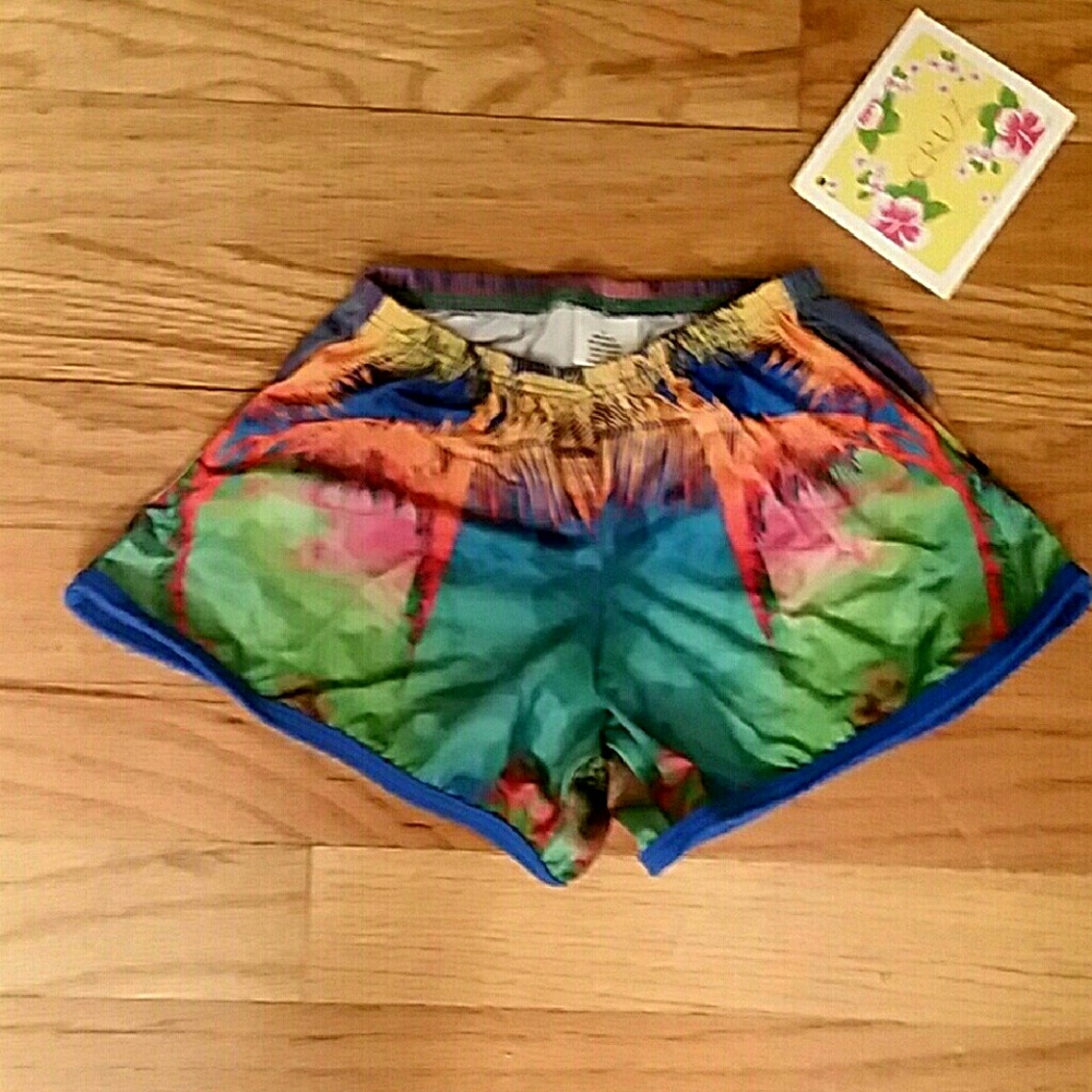 Cruz NWT Girls Tween Multi Colored Palm Beach Shorts NEW